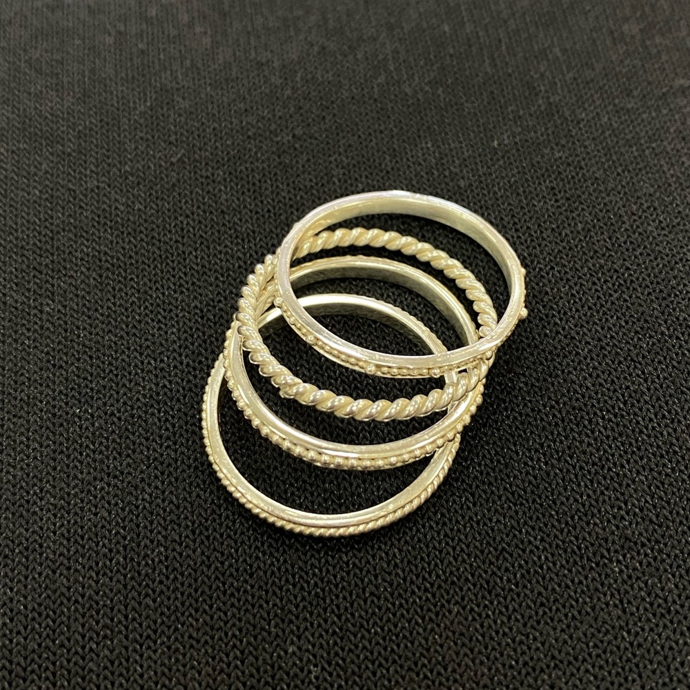 Sterling Silver Ring stack - Picture 3 of 5